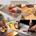 JMGRTYT 2 Pcs Titanium Cutting Board, Multifunctional Titanium Chopping Board,Double-Sided Food Grade, Pure Titanium Cutting Board,for Ensure The Original Taste of The Ingredients