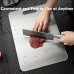 JMGRTYT 2 Pcs Titanium Cutting Board, Multifunctional Titanium Chopping Board,Double-Sided Food Grade, Pure Titanium Cutting Board,for Ensure The Original Taste of The Ingredients